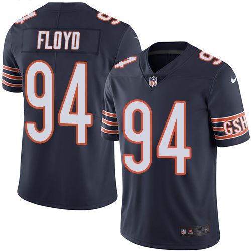 Men's Elite Leonard Floyd Nike Jersey Navy Blue - #94 Rush NFL Chicago Bears